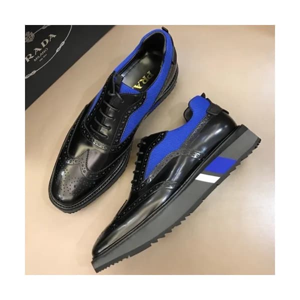 Prada 2018 Mens Leather Oxford/Sneakers - 프라다 남성 레… - 1