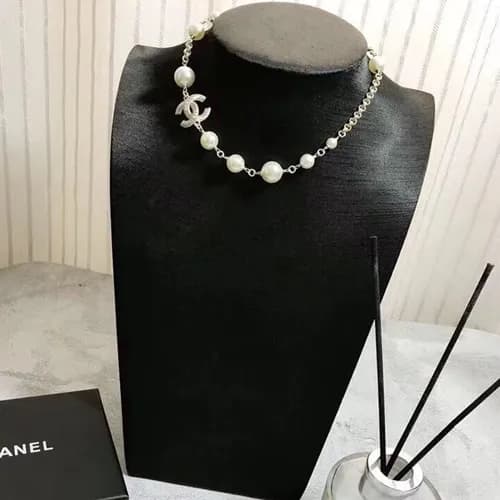 CHANEL Choker 18k White Gold - 샤넬 여성용 목걸이 18K도금… - 1