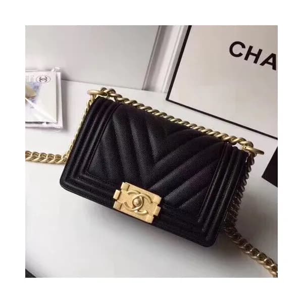 Chanel Leboy Leather Chain Shoulder Bag ,20CM - 샤… - 1
