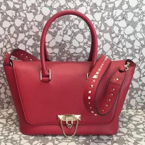 Valentino Garavani Demilune Leather Tote Shoulder … - 1