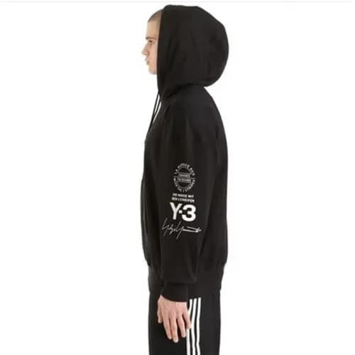 Y-3 2018 Street Cotton Hood Tee - 요지야마모토 Street 후드… - 1