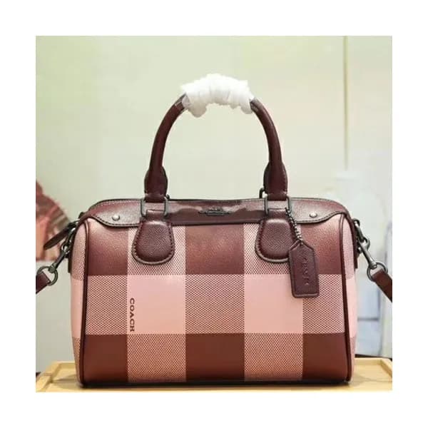 Coach Leather Tote Shoulder Bag,23cm - 코치 레더 토트 숄더… - 1