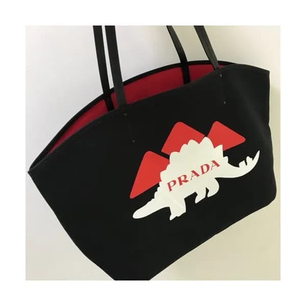 Prada 2018 Canvas Tote Shoulder Bag,40cm - 프라다 201… - 1