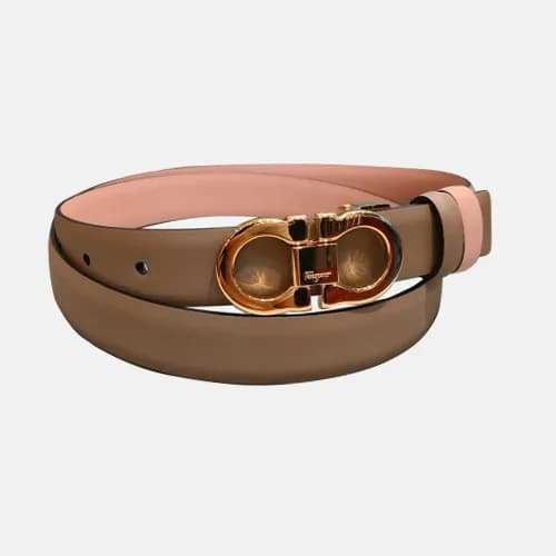 Salvatore Ferragamo 2019 Ladies Gancini Leather Be… - 1