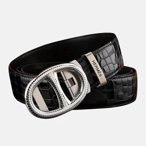 Hermes 2019 Mens Licol Leather Constance Belt - 에르… - 1