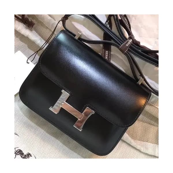 Hermes Constance Box Leather Shoulder Bag,14cm - 에… - 1
