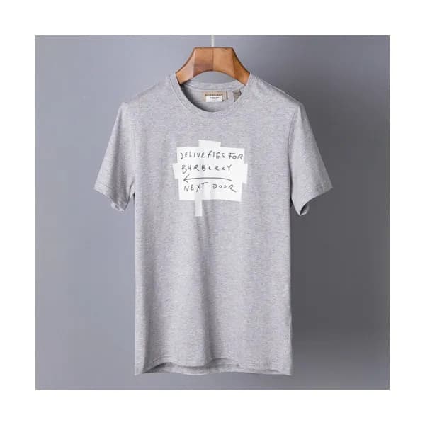 Burberry 2019 Mens Printing Logo Cotton Short Slee… - 1