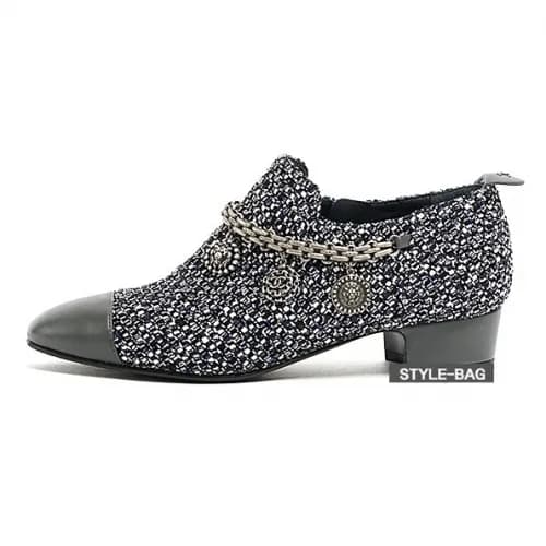 Chanel 2019 Women's Tweed Charm Loafer - 샤넬 여성… - 1