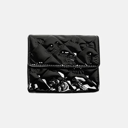 Chanel 2019 Womens Patent Ikon Small Wallet - 샤넬 … - 1