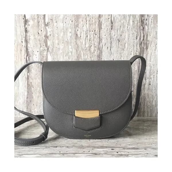 Celine Leather Trotteur Shoulder Bag,19CM - 셀린느 레더… - 1