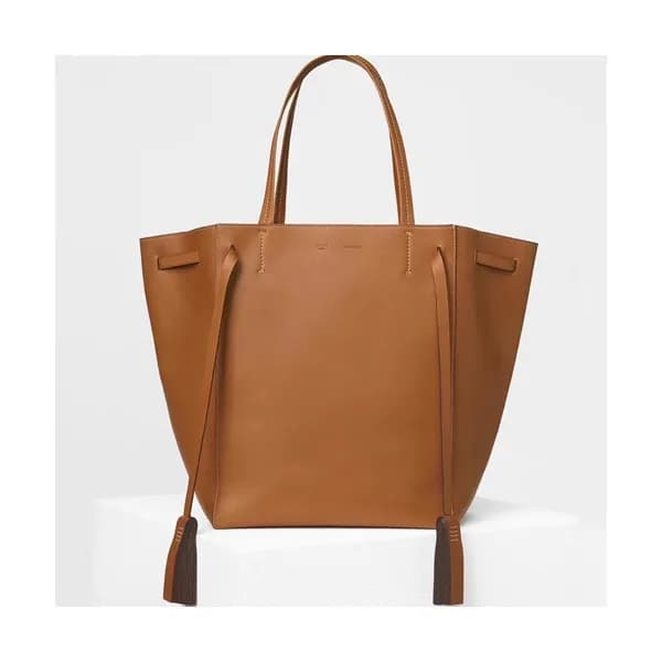 Celine Leather Tote Shoulder Shopper Bag,30CM - 셀린… - 1