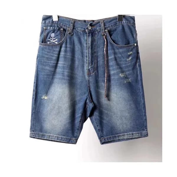 Mastermind Japan Mens Skull Slim Fit Denim Pants -… - 1