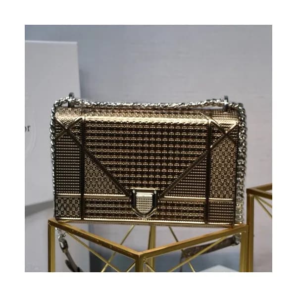 Dior 2019 Dior Rama Leather Chain Shoulder Bag ,25… - 1