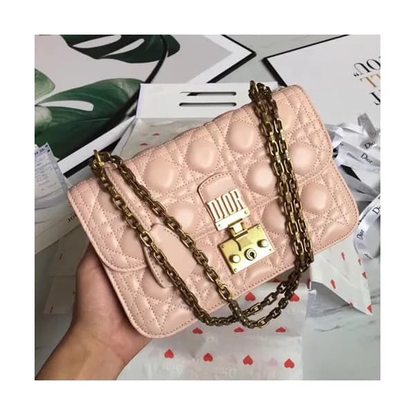 Dior 2019 Addict Leather Chain Shoulder Bag ,24CM … - 1