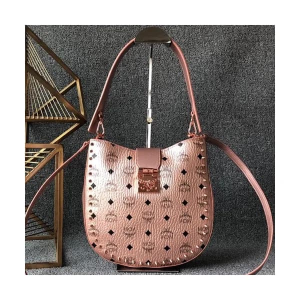 MCM 2019 Patricia Visetos Tote Shoulder Bag,26cm -… - 1