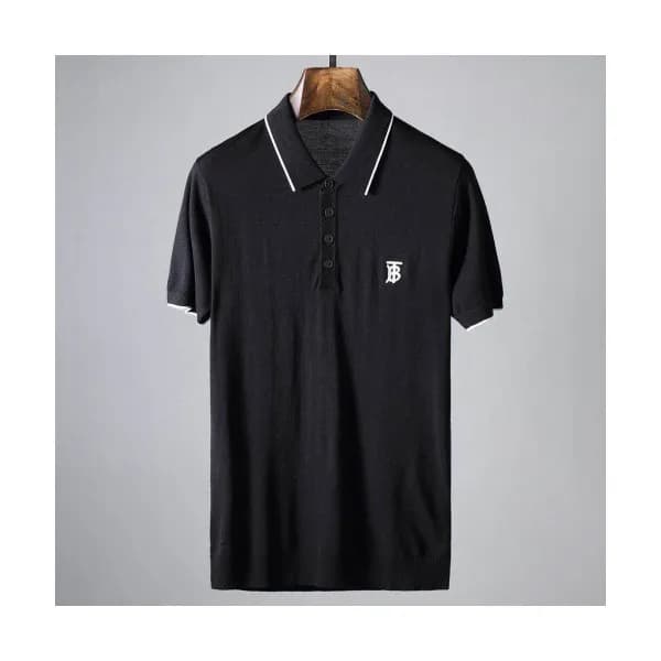 Burberry 2019 Mens Logo Polo Short Sleeved Tshirt … - 1