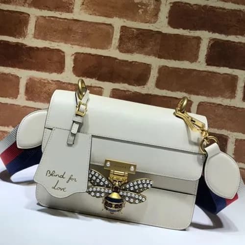 Gucci Queen Margaret Leather Shoulder Bag,25CM - 구… - 1