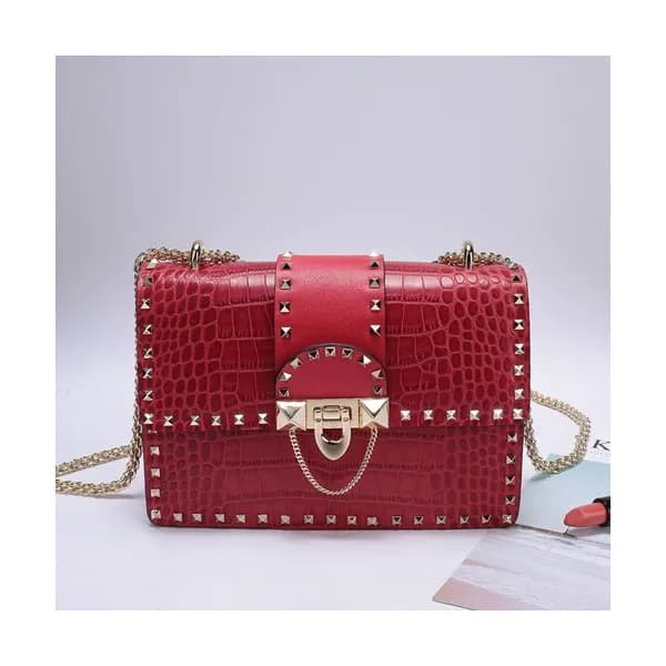Valentino 2019 Leather Shoudler Cross Bag,21CM - … - 1