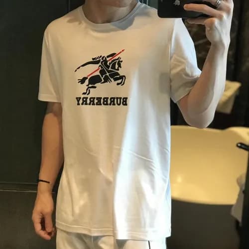 Burberry 2019 Mens Logo Cotton Short Tshirt- 버버리 남… - 1