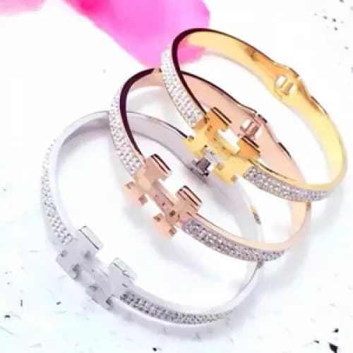 Hermes hearts Rose Gold/Yellow Gold/White Gold Ba… - 1
