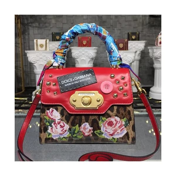 Dolce&Gabbana 2019 Leather Tote Shoulder Bag ,24CM…