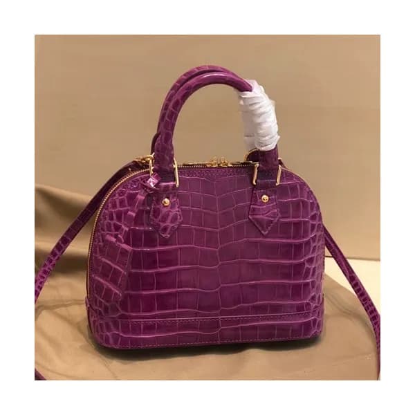 Louis Vuitton 2019 Alma BB Leather Tote Shoulder B… - 1