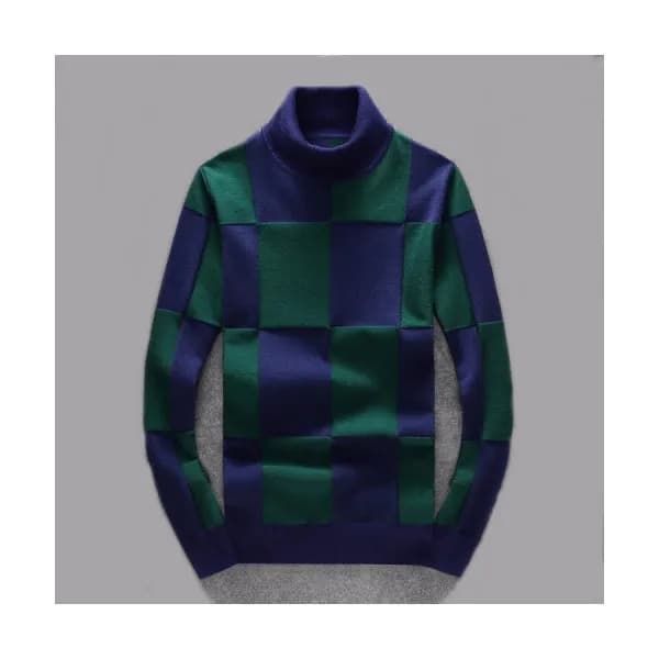 Burberry 2019 Mens Retro Logo Turtle-neck Sweater … - 1