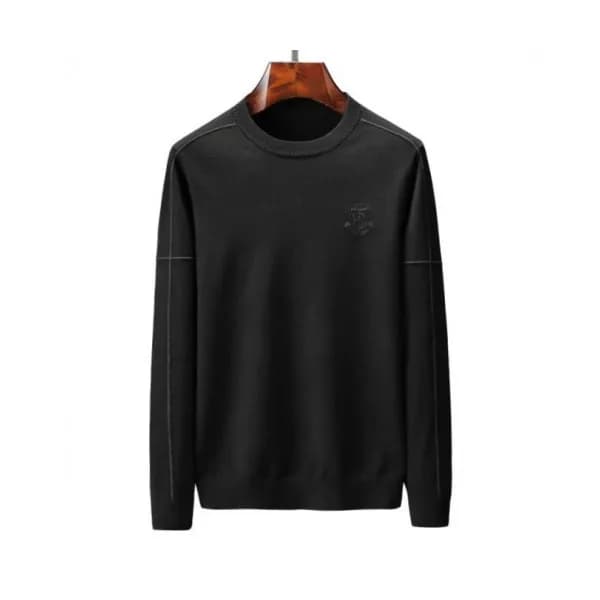 Burberry 2019 Mens Retro Logo Crew-neck Wool Sweat… - 1
