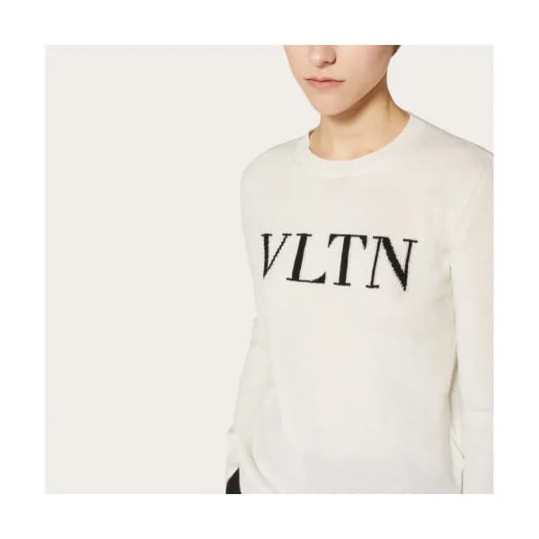 Valentino Womens Crew-neck Sweater - 발렌티노 여자 크루넥 스… - 1