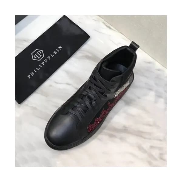 Philipp plein 2019 Mens Leather Sneakers - 필립플레인 … - 1