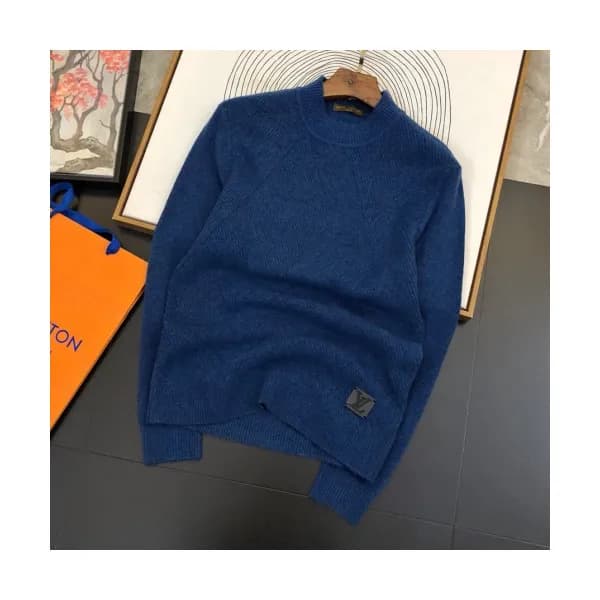 Louis vuitton 2019 Mens Basic Crew-neck Wool Sweat… - 1