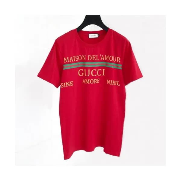 [매장판]Gucci 2020 Mm/Wm Logo Silket Short Sleeved Ts… - 1