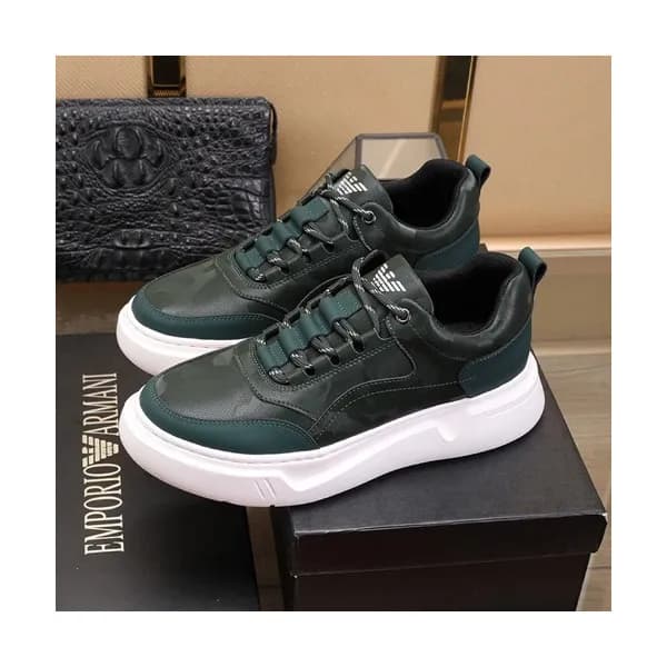 Armani 2020 Mens Leather Sneakers - 알마니 2020 남성용 … - 1