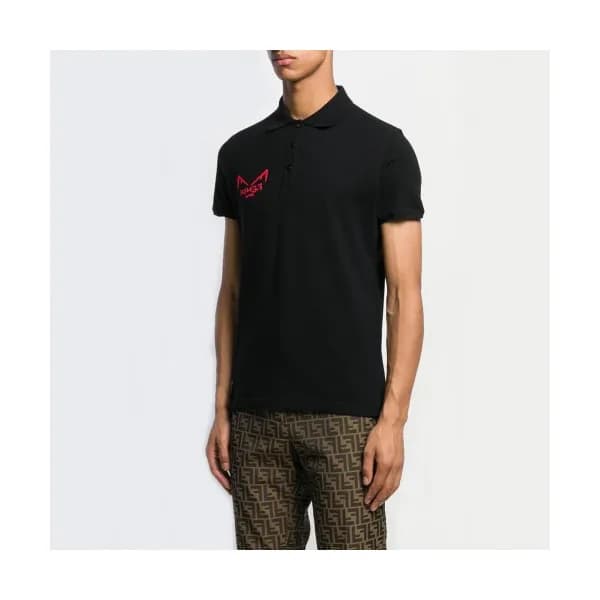 [펜디]Fendi 2020 Mens Logo Casual Cotton Polo Short … - 1