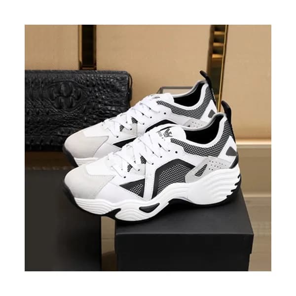 Armani 2020 Mens Leather Sneakers - 알마니 2020 남성용 … - 1