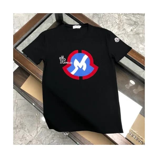 [매장판]Moncler 2020 Mens Logo Silket Crew-neck Short… - 1