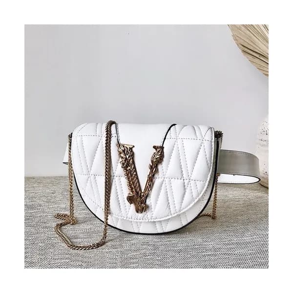 Versace 2020 Leather Hip Sack / Shoulder Bag,18CM … - 1