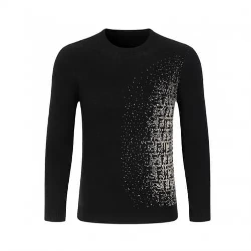 [펜디]Fendi 2020 Mens Logo Crew-neck Wool Sweaters -… - 1