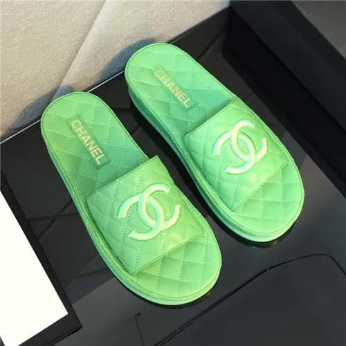 Chanel 2021 CC Logo Leather Slipper - 샤넬 2021 CC로고… - 1