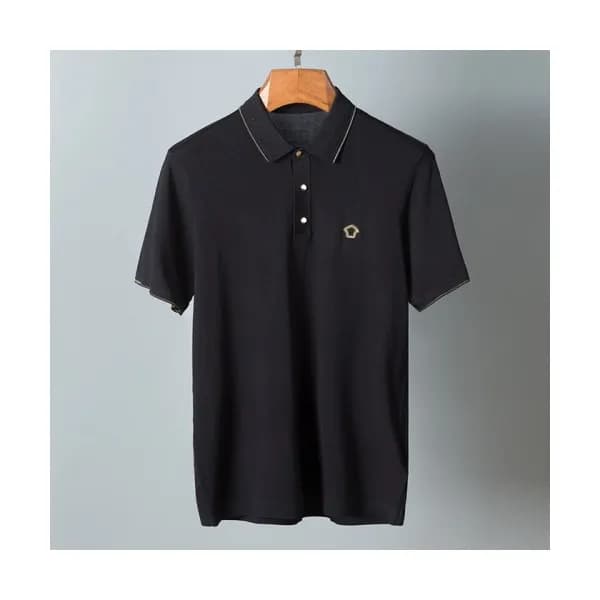 Versace Mens Logo Short Sleeved Tshirts Black - 베… - 1