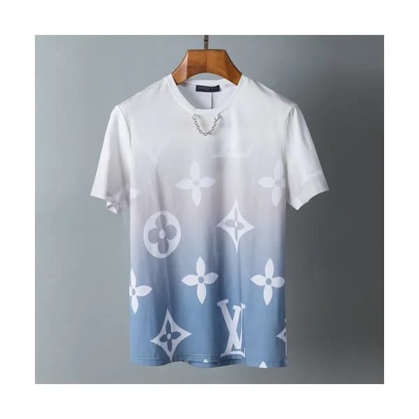 Louis vuitton Mm/Wm Logo Short Sleeved Tshirts Bl… - 1
