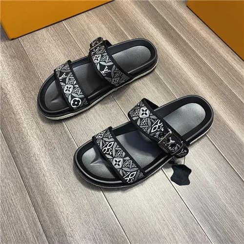 Louis Vuitton 2021 Men's Leather Slipper,LOUS2… - 1