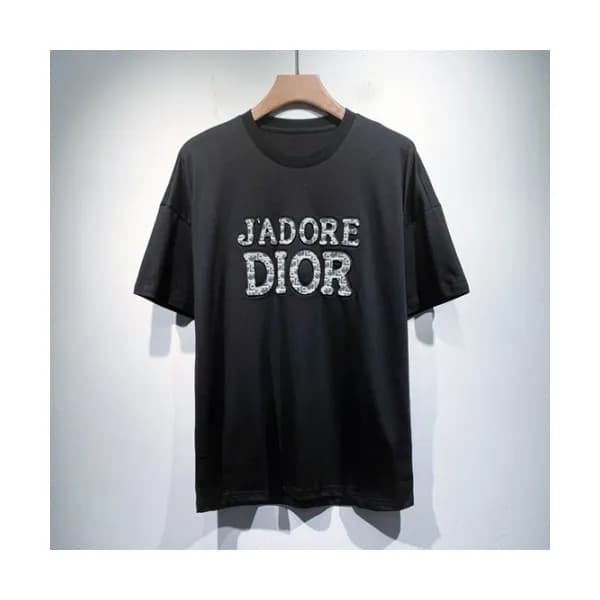 Dior Mm/Wm Casual Crew-neck Short Sleeved Tshirts… - 1