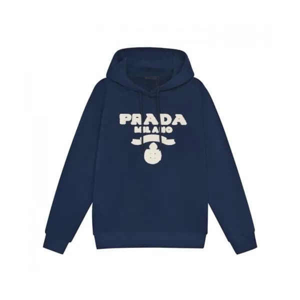 Prada Mens Casual Cotton Hoodie Navy - 프라다 2021 남… - 1