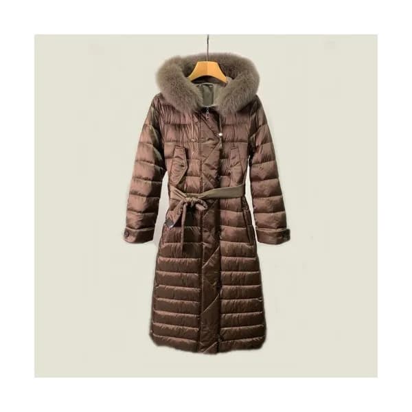 Maxmara Ladies Duck Down Long Padding Brown - 막스마… - 1