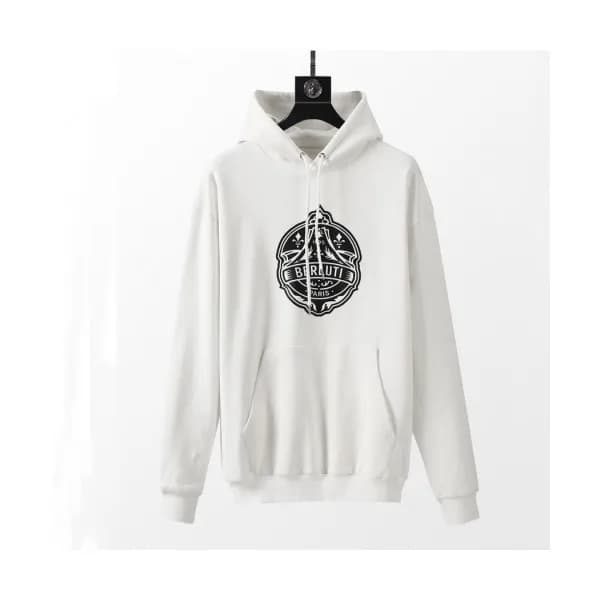 Berluti Mens Casual Cotton Hoodie White - 벨루티 202… - 1