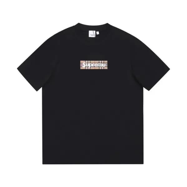 버버리 남성 크루넥 블랙 반팔티 - Mens Black Tshirts - Bur04252x - 1