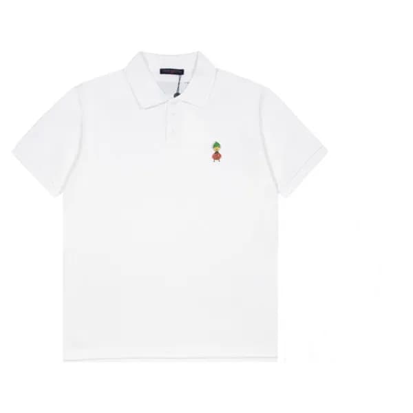 루이비통 남성 폴로 화이트 반팔티 - Mens White Tshirts - lou04136… - 1