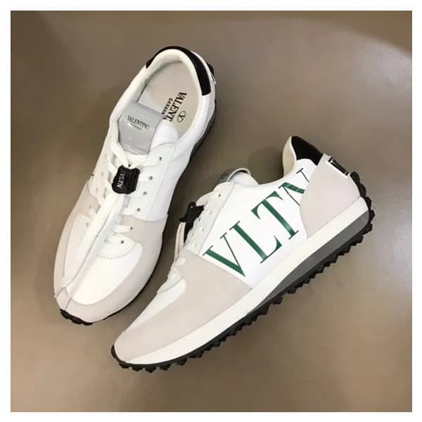발렌티노 남성 트렌디 화이트 스니커즈 - Mens White Sneakers - val02… - 1