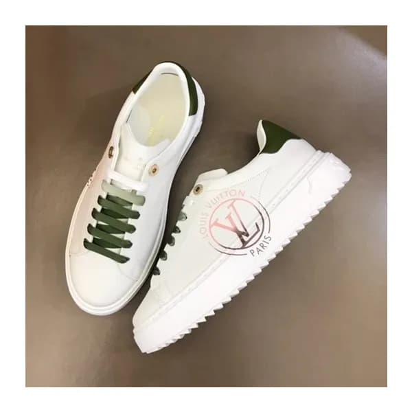 루이비통 남/녀 Time out 그린 스니커즈 - Unisex Green Sneakers … - 1